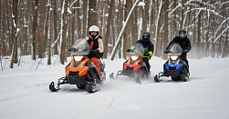 Катание на снегоходах